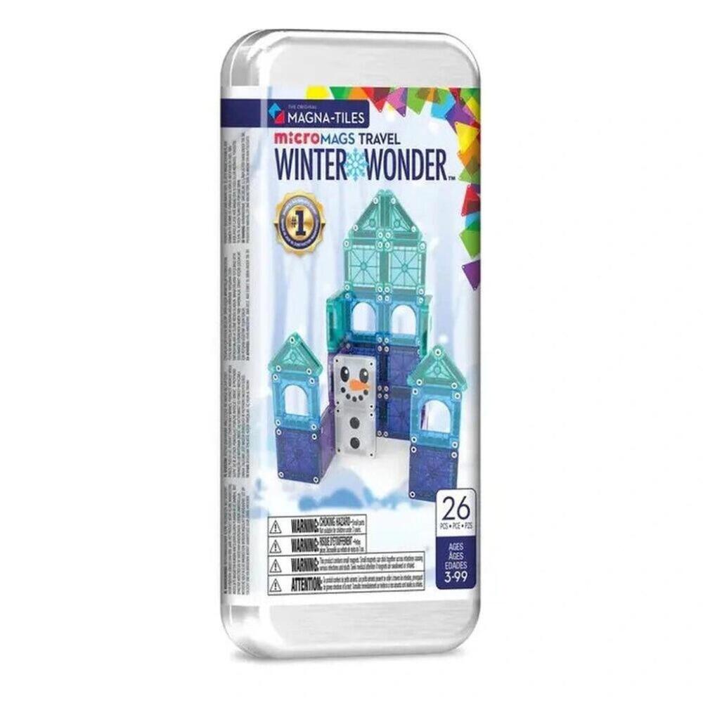 Magna-Tiles Micromags Winter Wonder Travel 26-Piece Magnetic Tiles Set NWT